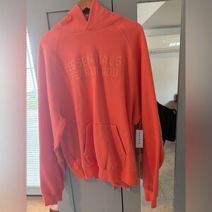 Essentials Fear Of God hoodie Coral